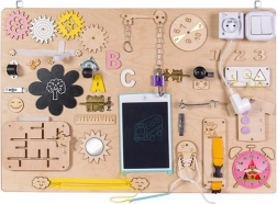 Holz-Sensorik-Busy-Board 75 × 50 cm