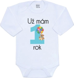 Baby-Body New Baby Ich bin schon 1 Jahr alt, blau