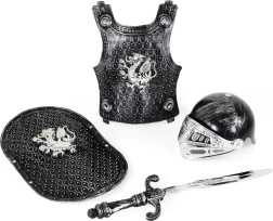 Rittersatz mit Helm und Rüstung