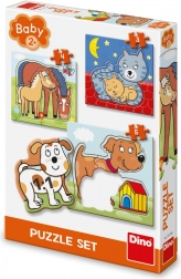 Dino Puzzle Tiere für Kinder ab 2 Jahren