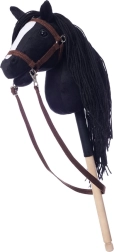 Steckenpferd auf Stange HoppiHorse - schwarz