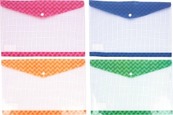 Bunte Druckknopfmappe 36x26 cm