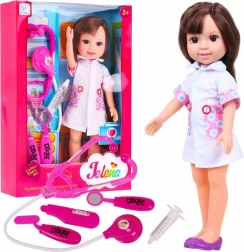 Große Krankenschwester-Puppe mit medizinischem Zubehör für Kinder ab 3 Jahren
