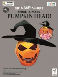 Fiesta Crafts Kreativset 3D-Maske Kürbis