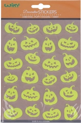 Leuchtaufkleber Kürbis Halloween 25 × 14,4 cm
