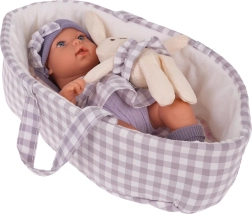 Set Baby-Puppe mit Zubehör – Lila