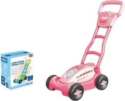 Rosa Seifenblasenmäher mit Beleuchtung
