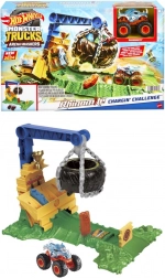 Hot Wheels Monster Trucks Arena Smashers Rhinomite – Herausforderung mit Crash-Reifen