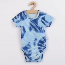 Baby-Body aus Baumwolle mit kurzen Ärmeln Nicol Tomi blau