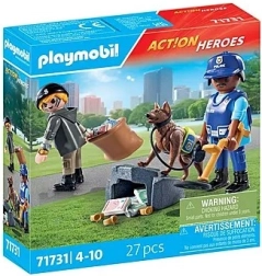 Playmobil Suche mit Polizeihund