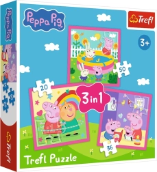 Puzzle 3-in-1 – Peppa und Freunde TREFL