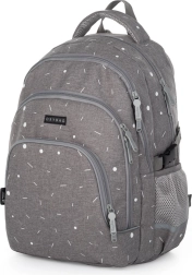 Schulrucksack OXY SCOOLER Grey geometric