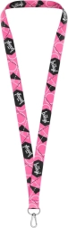 Rosa BAAGL-Schlüsselanhänger – Lanyard 45 cm aus strapazierfähigem Polyester