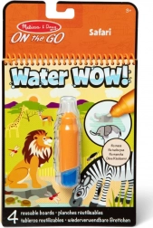 Safari Wasserfarben WaterWow Malbuch für Kinder