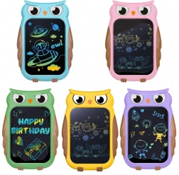 Kinder-LCD-Zeichentafel Eule 8,5" mit Farbdisplay und Stylus