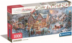 Clementoni Panorama-Puzzle Weihnachtskollektion Vorbereitung auf Weihnachten 1000 Teile