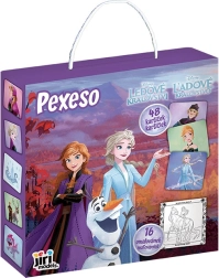 Memo-Spiel in der Box mit Ausmalbild Eiskönigreich