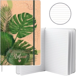 Notizbuch A5 mit Monstera-Motiv - 80 Blätter