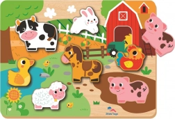 Einlegepuzzle Bauernhof für Kinder von 2Kids Toys