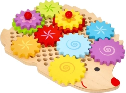 Holziger Igel mit Zahnrädern LELIN