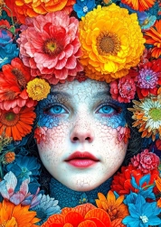 Puzzle Im Blumenumarmung 1000 Teile