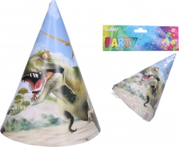 Partyhütchen DINO 15 cm, 6 Stück