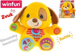 Lernender sprechender Plüschhund Puppy mit Licht und Sound 33 cm