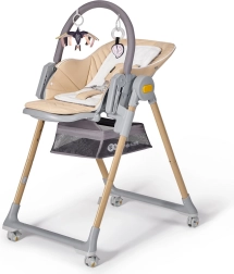 Hochstuhl und Liegesitz 2-in-1 KINDERKRAFT Lastree Wood Premium