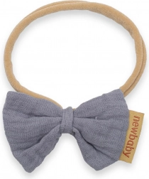Musselin-Stirnband für Babys New Baby, grau