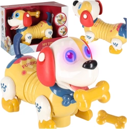 interaktiver Hündchen mit magnetischem Knochen, Touch-Funktion und Lichtern