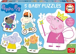 Baby-Puzzle Peppa Wutz 5-in-1 (3–5 Teile)