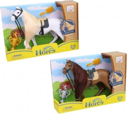 Spielzeug Pferd mit Zubehör 19 cm