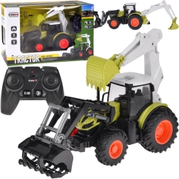 Ferngesteuerter Traktor mit Bagger und Lader