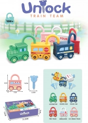 logisches Sinnes-Spiel Schlösser – ordne den Schlüssel zu