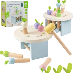 Holzspiel Klopf die Karotte mit dem Hammer