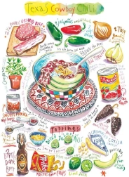 Magnolia Puzzle Texas Cowboy Chili 1000 Teile