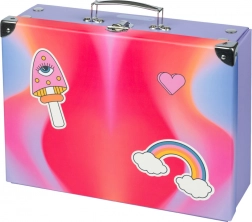 Klappbare Schultasche Regenbogen Rot