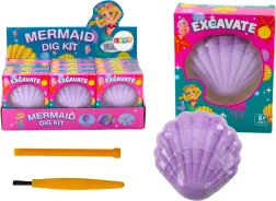 Archäologie-Set Meerjungfrau in Muschel Meißelpinsel