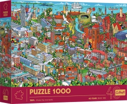 Trefl Puzzle Premium Plus Share the Moments: Dreistadt 1000 Teile