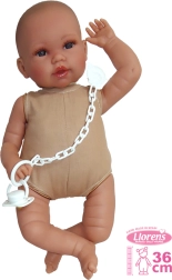 Llorens realistische Babypuppe mit Geräuschen und weichem Körper