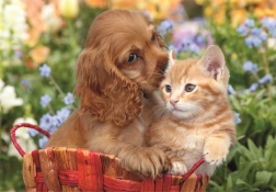 Maxi-Puzzle 104 Teile Niedliche Freunde CLEMENTONI