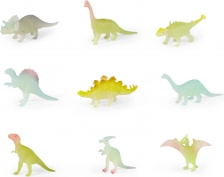 Neon Dinosaurier leuchten im Dunkeln