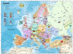 Puzzlekarte von Europa 200 Teile