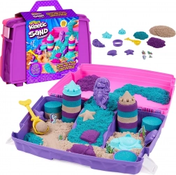 Kinetic Sand Meerjungfrauen-Palast – tragbares Set mit glitzerndem Sand und Zubehör 934 g