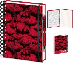 Notizbuch BATMAN Red Bat A5 mit Spiralbindung