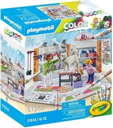 Playmobil Hundesalon mit Crayola Farben