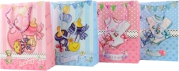 Geschenktüte für Neugeborene 3D, Papier 18 × 23 × 8 cm