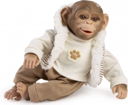 Realistische Babyäffchen-Puppe mit weichem Körper 32 cm