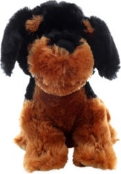Plüschhund dunkel 30 cm