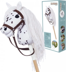 Steckenpferd HOPPIHORSE - Weiß-gefleckt